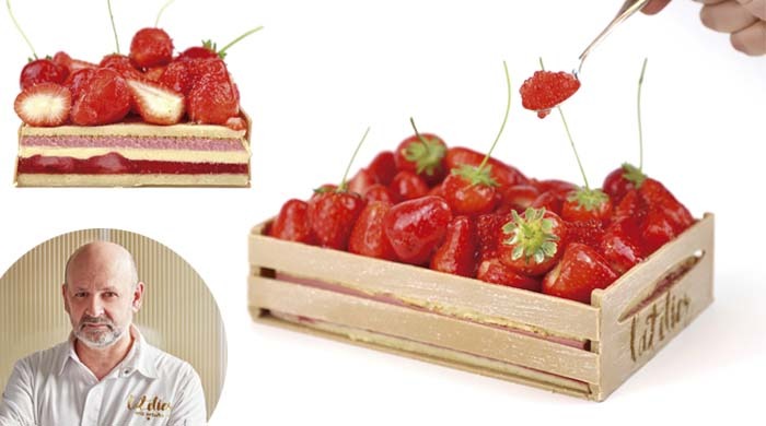 caja de fresas